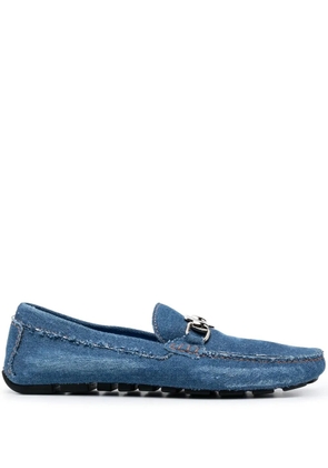 Philipp Plein denim slip-on moccasins - Blue