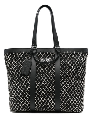 Kenzo net-overlay tote bag - Black