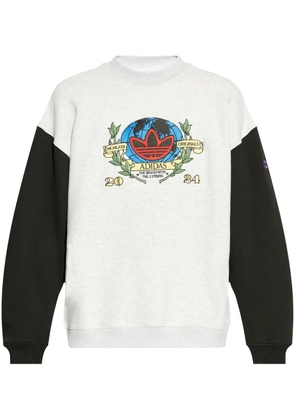 adidas embroidered-logo sweatshirt - White