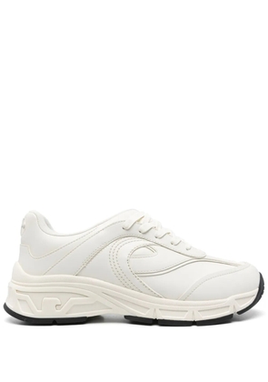 Emporio Armani rubberised-logo sneakers - White