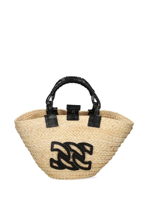 Casadei woven tote bag - Neutrals