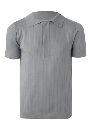 MISCI ribbed-knit polo shirt - Blue