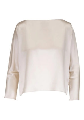 Peter Cohen satin boxy top - Neutrals