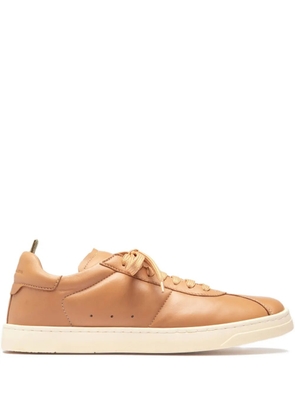 Officine Creative leather lace-up sneakers - Brown