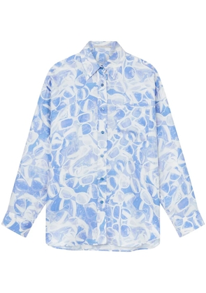 Stella McCartney sunglasses-print shirt - Blue