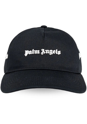 Palm Angels logo-embroidered cotton baseball cap - Black