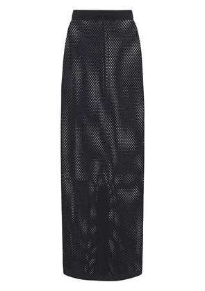 Rosetta Getty mesh knitted skirt - Black