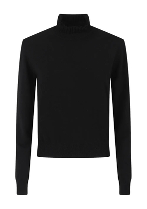 Alexander McQueen ribbed-trim sweater - Black
