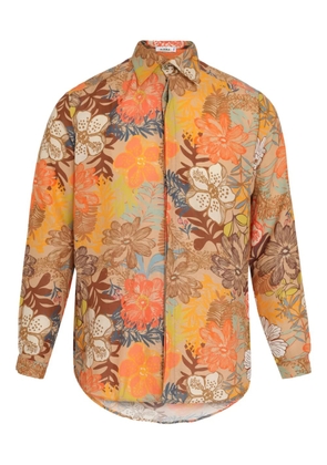 Amir Slama floral-print button-up shirt - Neutrals