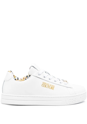 Versace Jeans Couture Court leather sneakers - White