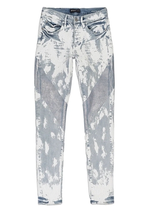 Purple Brand foil crackle paint-effect 'Blue' jeans - Grey