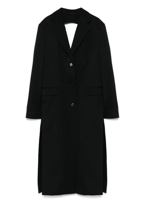 Simone Rocha bow-detail cut-out coat - Black