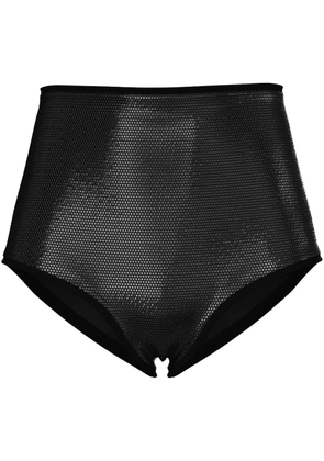 Maccapani rhinestone-embellished micro shorts - Black