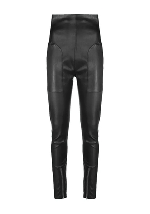 Rick Owens high-waisted zip-detail trousers - Black