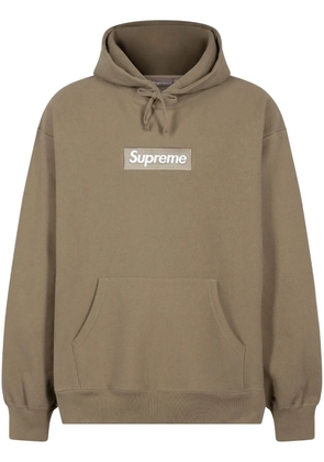 Supreme Box Logo cotton hoodie - Neutrals