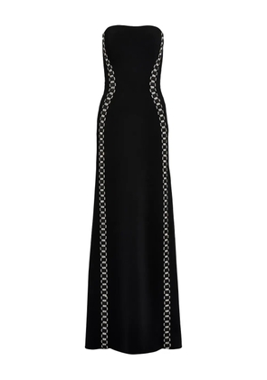 Jenny Packham crystal-embellished strapless maxi dress - Black