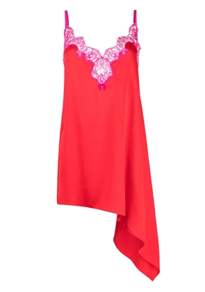 DSQUARED2 lace-trim satin slip dress