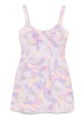 Acler Lyndon mini dress - Purple