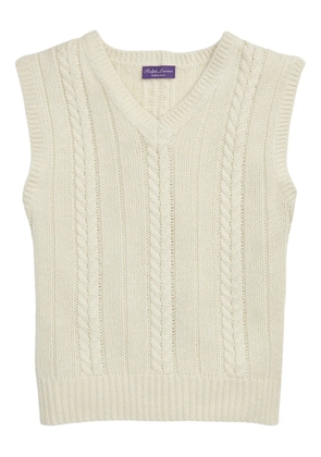 Ralph Lauren Purple Label cable-knit vest - Neutrals