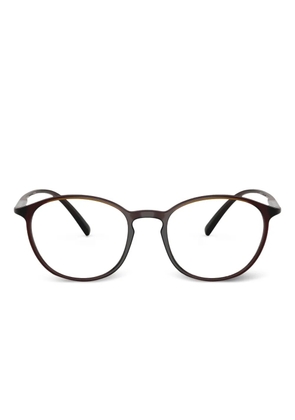 Giorgio Armani round-frame glasses - Brown
