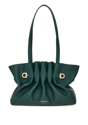 Ferragamo Soft ruched shoulder bag - Green