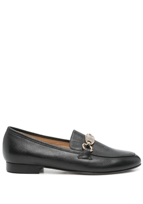 Casadei leather loafers - Black