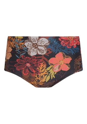Amir Slama floral-print swim briefs - Black