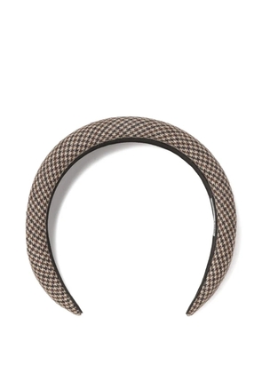 Toga houndstooth metal-embellished headband - Brown