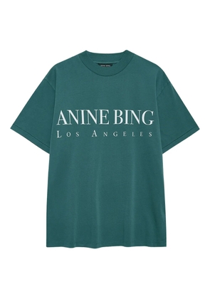ANINE BING logo-print t-shirt - Green