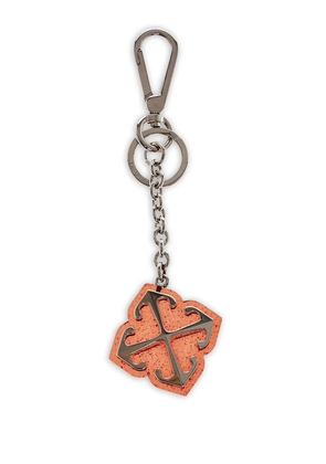 Off-White Jitney arrow-motif keyring - Silver