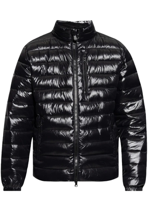 Save The Duck logo-patch padded jacket - Black