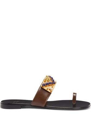 Giuseppe Zanotti Nefertiti flat sandals - Brown