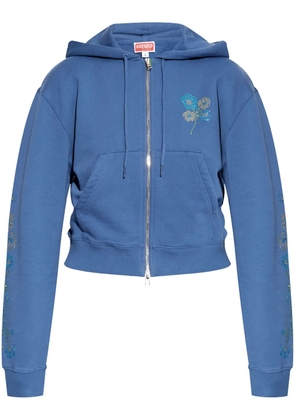 Kenzo logo-print cardigan - Blue