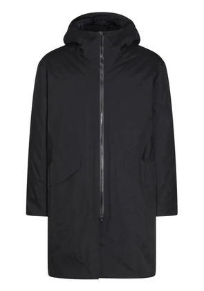 Veilance hooded zip-up parka - Black