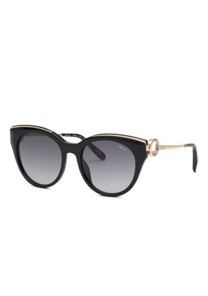 Chopard Eyewear temple-detail cat-eye sunglasses - Black