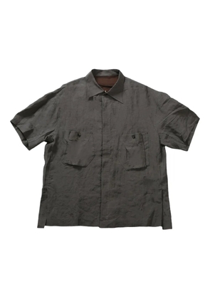 Ziggy Chen short-sleeve utility shirt - Grey