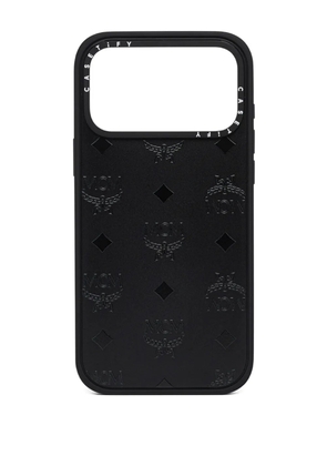 MCM x Casetify monogram-pattern iPhone 17 Pro Max case - Black