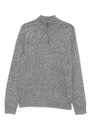 BOMPARD Marl zip-fastening sweater - Grey