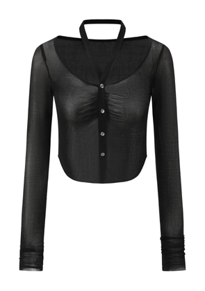 OUDE WAAG silk top - Black