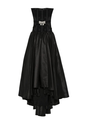 NISSA bow-embellished maxi dress - Black