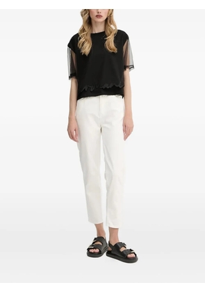 Armani Exchange cotton-cropp jeans - White