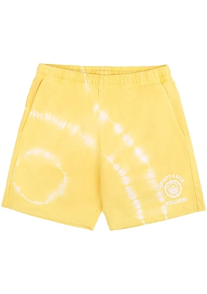 Sporty & Rich Emblem cotton track shorts - Yellow