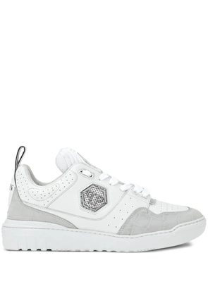 Philipp Plein logo-plaque sneakers - White