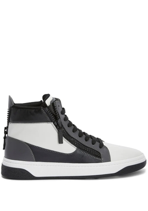 Giuseppe Zanotti GZ94 leather high-top sneakers - Black