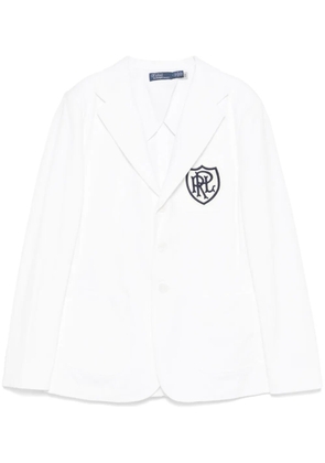 Polo Ralph Lauren logo-patch blazer - White