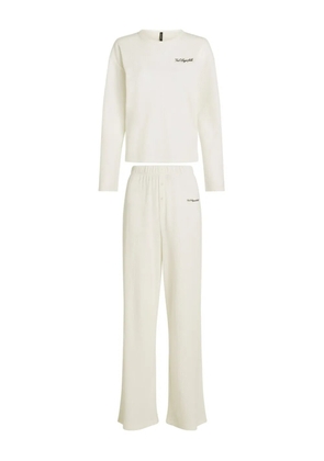 Karl Lagerfeld Hotel Karl sheer pyjama set - Neutrals