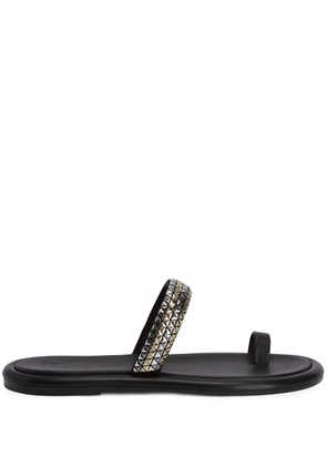 Giuseppe Zanotti Redouart stud-embellished leather sandals - Black