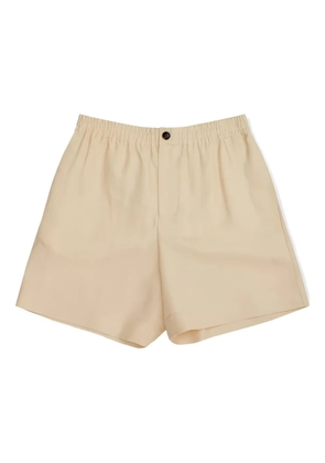 Valentino Garavani elastic-waistband side-stripe shorts - Neutrals