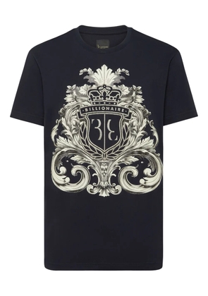Billionaire crest-print T-shirt - Blue
