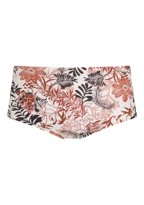 Amir Slama floral-print swim trunks - White